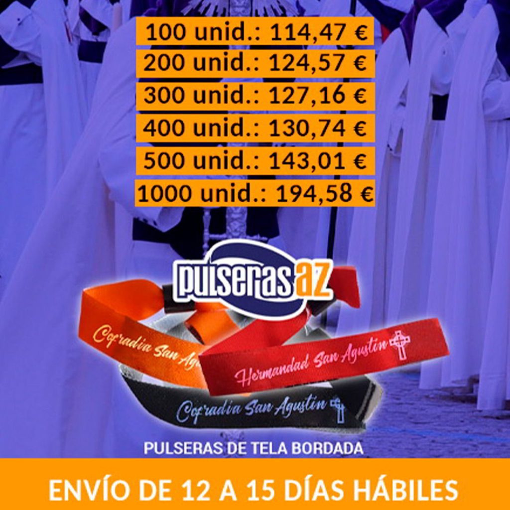 Pulseras Cofrades personalizadas