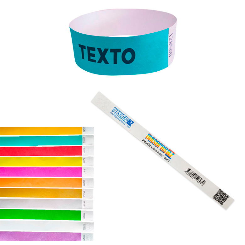 pulseras papel tyvek