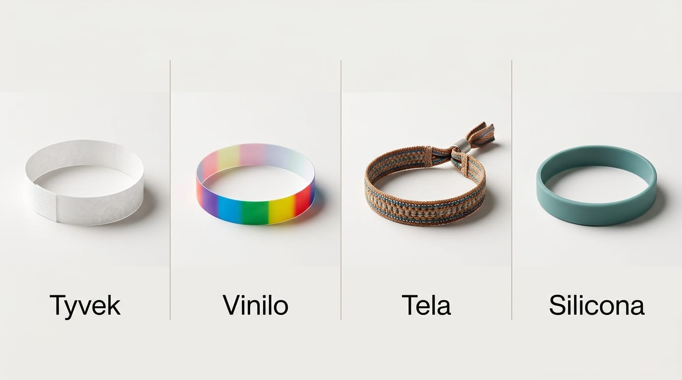 tipos de pulseras para eventos